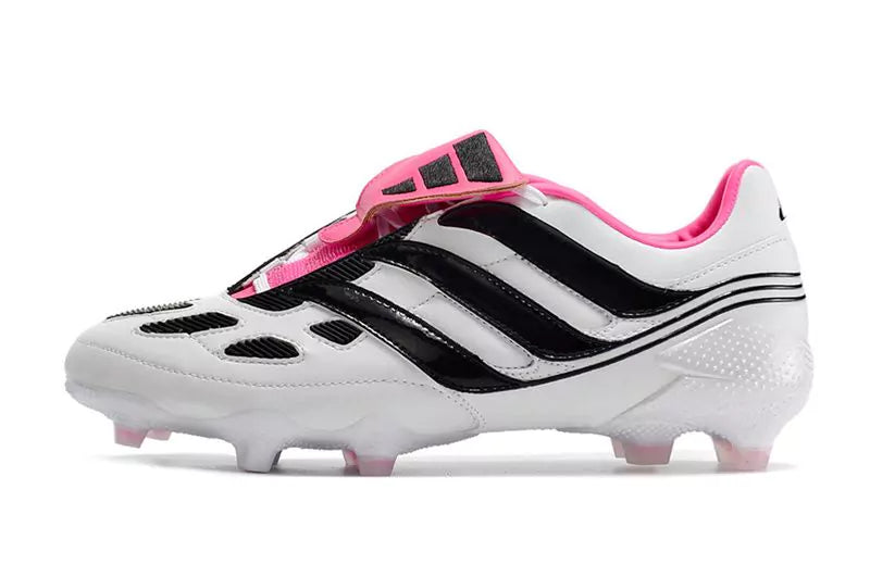Chuteira Adidas Predator Precision FG - Branco/Rosa