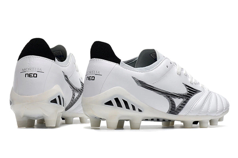 Chuteira Mizuno Morelia Neo 3 Campo FG - Branco/Preto