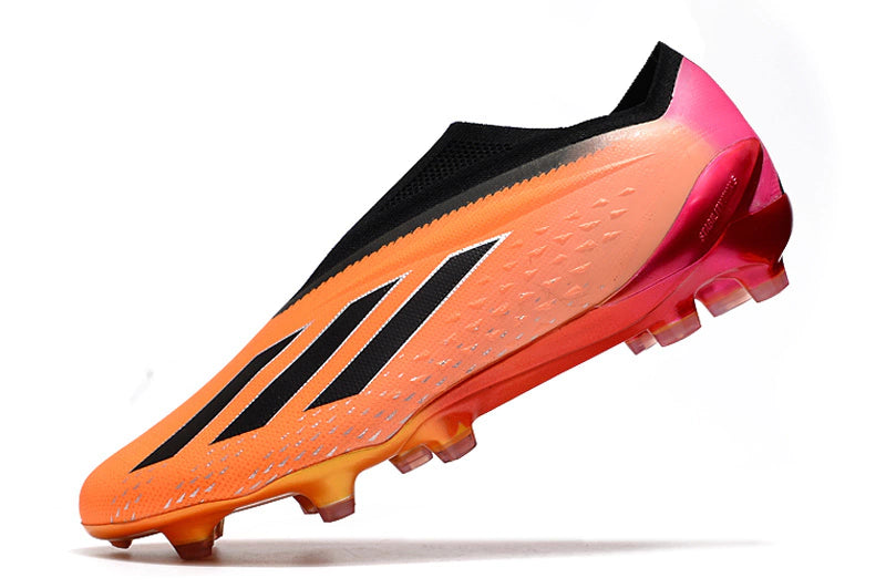 Chuteira Adidas X Speedportal+ FG - Laranja/Rosa
