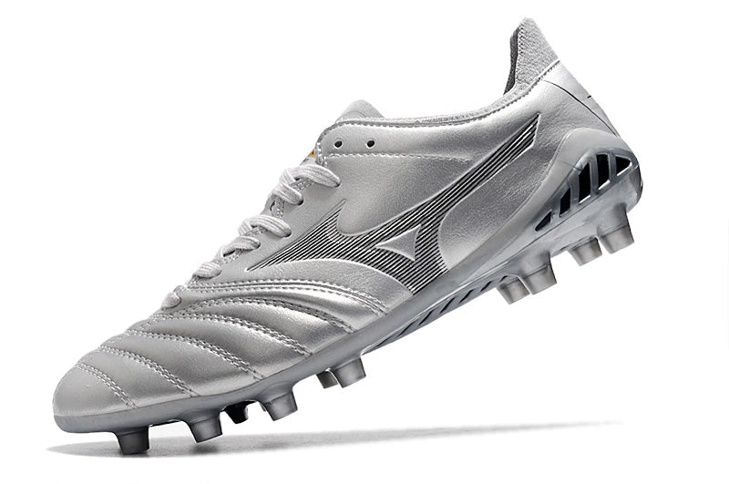 Chuteira Mizuno Morelia Neo 3 Campo FG - Prata