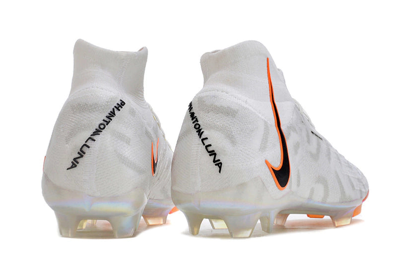Chuteira Nike Phantom Luna Elite Campo FG - Branco/Laranja
