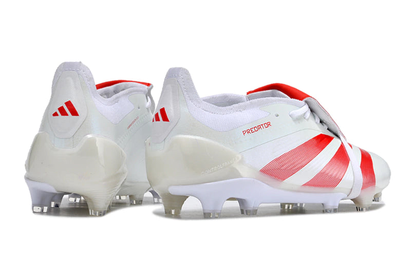 Chuteira Adidas Predstrike Elite Campo - Branco/Vermelho