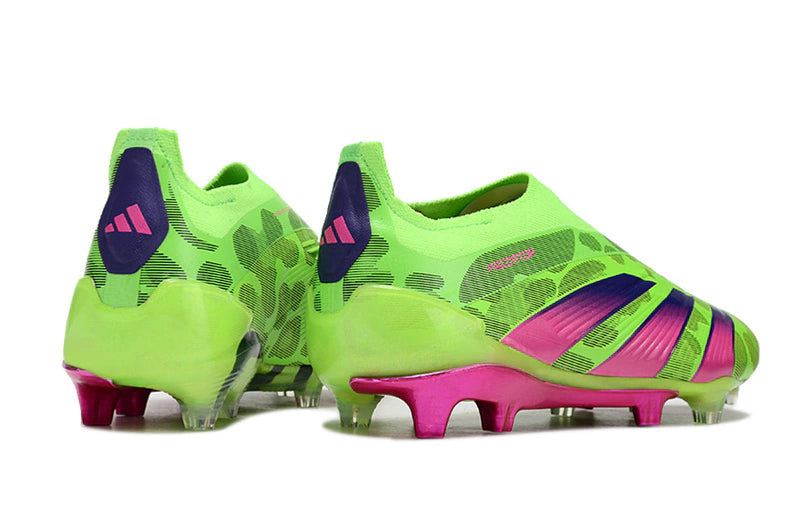 Chuteira Adidas Predstrike Elite Laceless Campo - Verde/Rosa