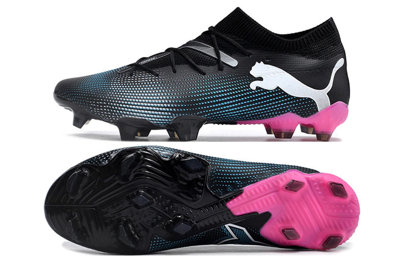 Chuteira Puma Future 7 Ultimate Campo FG - Preto/Rosa