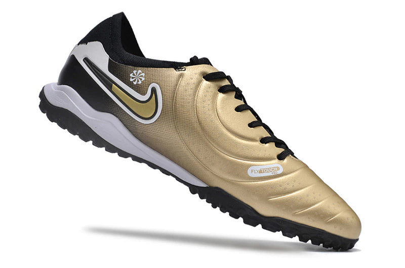Chuteira Nike Tiempo 10 Pro Society - Dourado/Preto