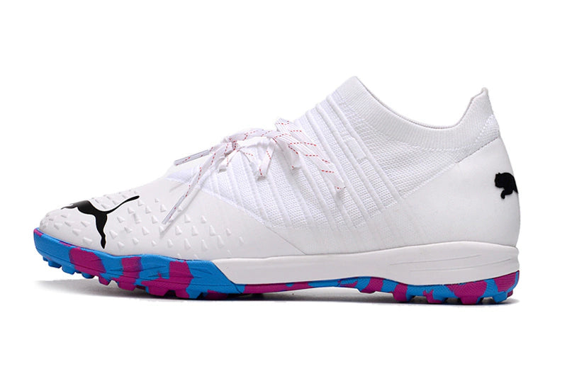 Chuteira Puma Future Z 1.4 Pro Cage Society - Branco/Colors
