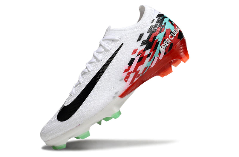 Chuteira Nike Air Zoom Mercurial Vapor 16 Elite FG - Branco/Vermelho