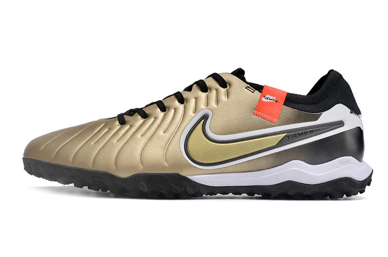 Chuteira Nike Tiempo 10 Pro Society - Dourado/Preto