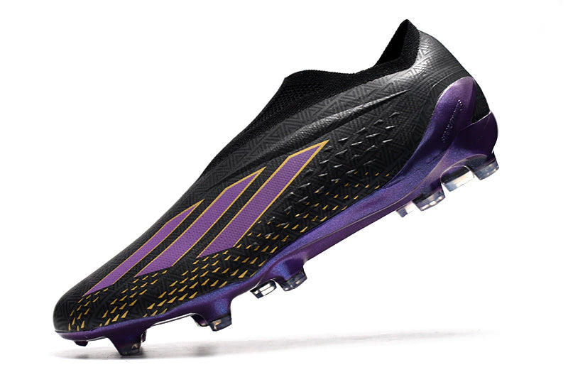 Chuteira Adidas X Speedportal+ FG - Preto/Roxo