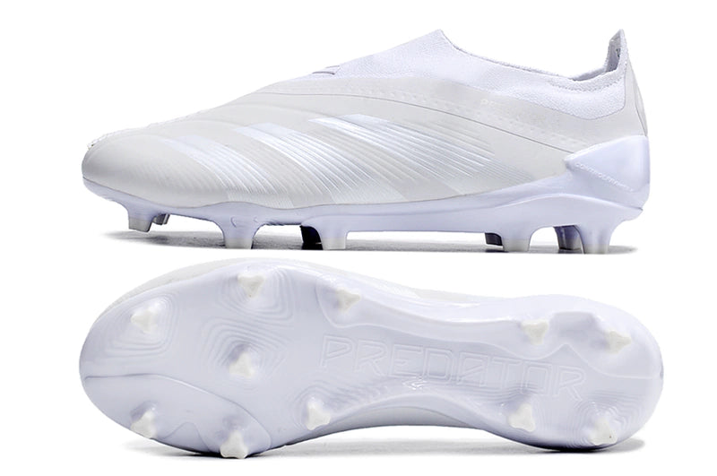 Chuteira Adidas Predstrike Elite Laceless Campo - White