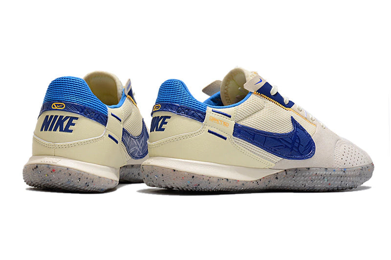 Chuteira Nike Street Gato Futsal IC - Bege/Azul