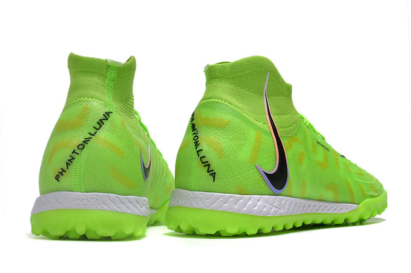 Chuteira Nike React Phantom Luna Elite Society - Verde/Preto