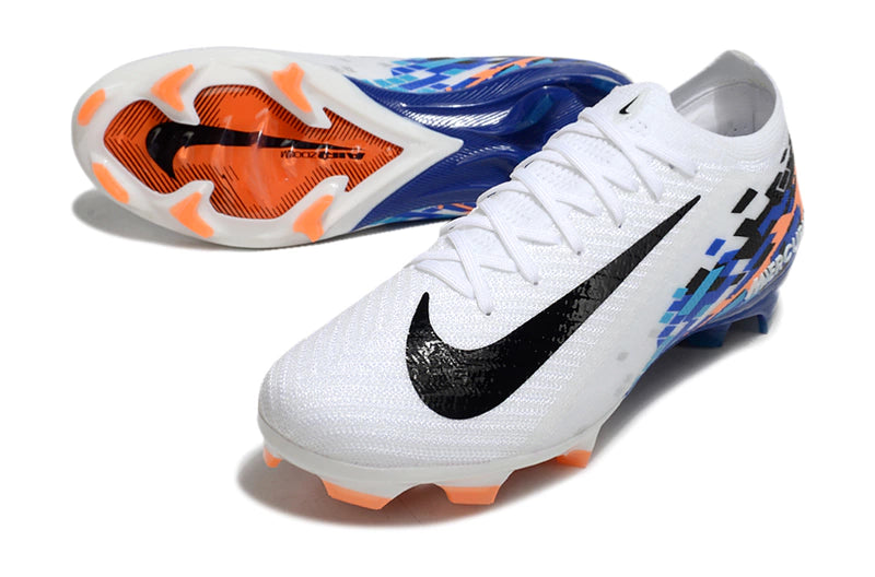 Chuteira Nike Air Zoom Mercurial Vapor 16 Elite FG - Branco/Azul