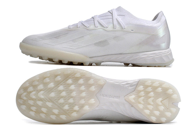 Chuteira Adidas X CrazyFast.1 Society TF - All White