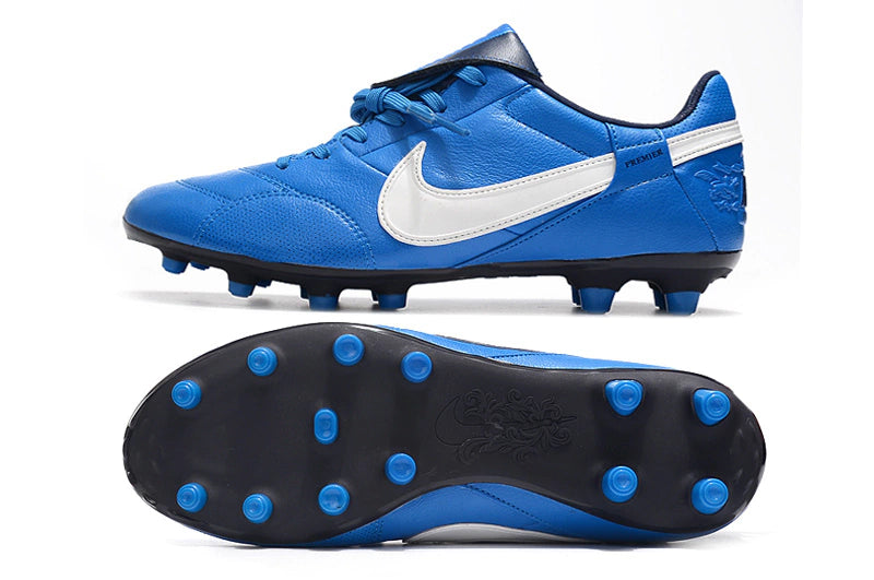 Chuteira Nike Premier 3 FG - Azul/Branco