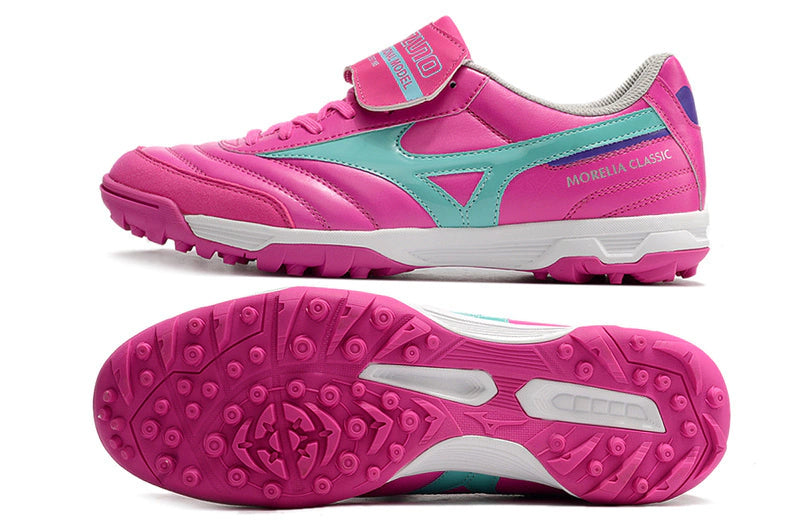 Chuteira Mizuno Morelia Neo 2 Society - Rosa/Azul