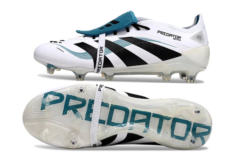 Chuteira Adidas Predator Elite 25 Campo - Branco/Preto