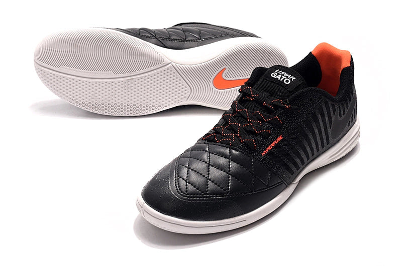Chuteira Nike Lunar Gato Futsal - Preto/Laranja