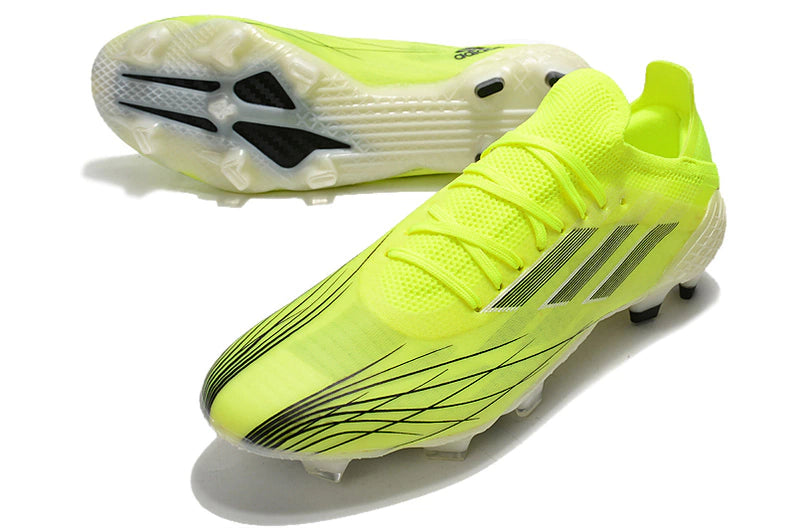 Chuteira Adidas Speedfow.1 FG - Verde/Preto/Branco