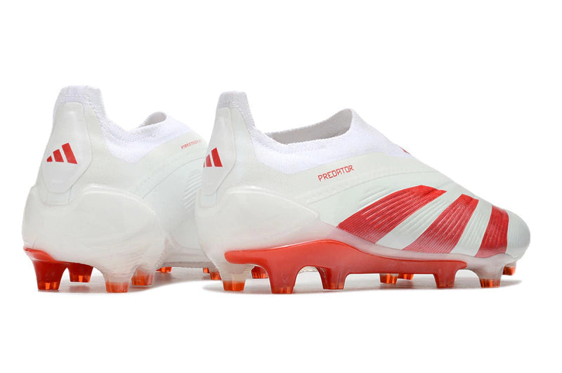 Chuteira Adidas Predstrike Elite Laceless Campo - Branco/Vermelho