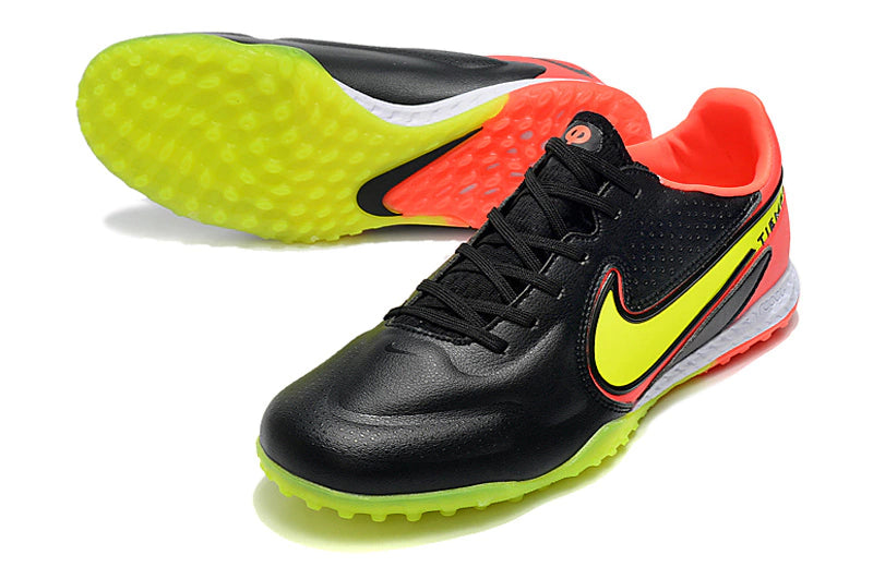 Chuteira Nike Tiempo 9 Pro Society - Preto/Laranja