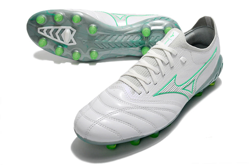 Chuteira Mizuno Morelia Neo 3 Campo FG - Branco/Verde