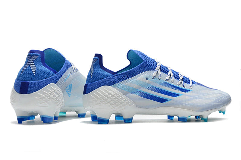 Chuteira Adidas Speedfow.1 FG - Branco/Azul