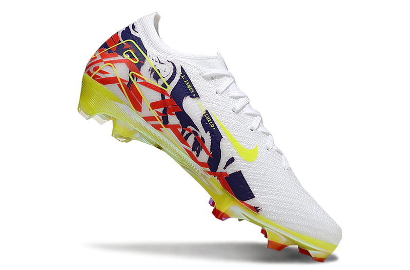 Chuteira Nike Air Zoom Mercurial Vapor 16 Elite FG - Branco/Amarelo