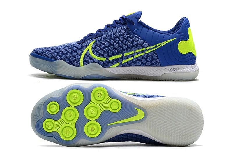Chuteira Nike React Gato Futsal IC - Azul/Verde