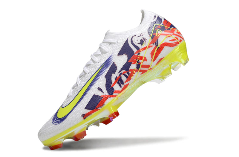 Chuteira Nike Air Zoom Mercurial Vapor 16 Elite FG - Branco/Amarelo