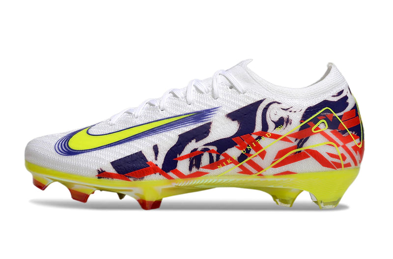 Chuteira Nike Air Zoom Mercurial Vapor 16 Elite FG - Branco/Amarelo