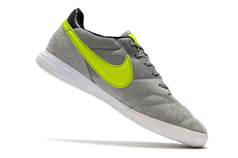 Chuteira Nike Premier 2 Futsal IC - Cinza/Verde