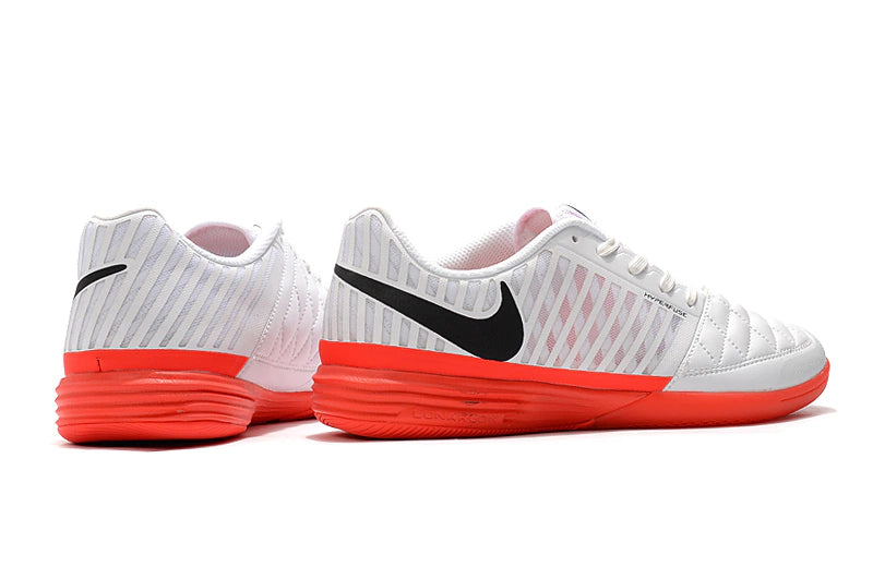 Chuteira Nike Lunar Gato Futsal - Branco/Vermelho