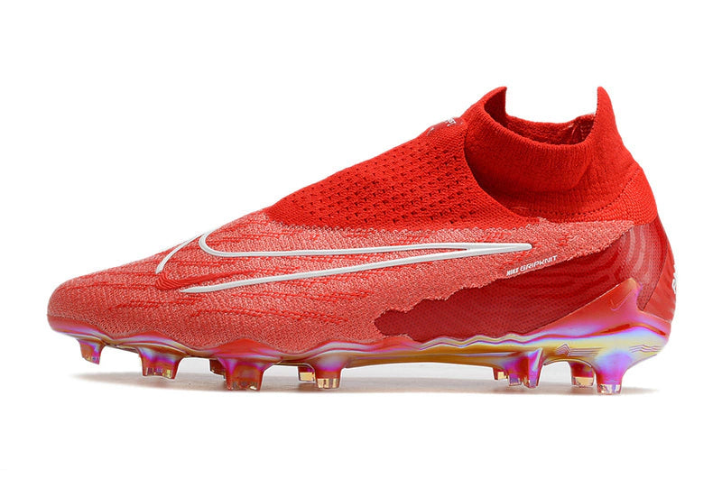 Chuteira Nike Campo Phantom GX Elite FG - Vermelho/Branco