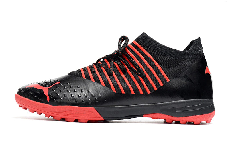 Chuteira Puma Future Z 1.3 Pro Cage Society - Preto/Vermelho