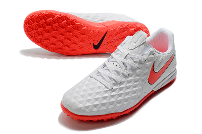 Chuteira Nike Tiempo 8 Pro Society - Branco/Vermelho