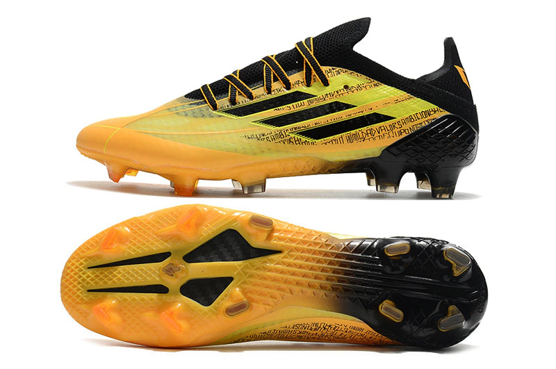Chuteira Adidas Speedfow.1 FG - Amarelo/Preto