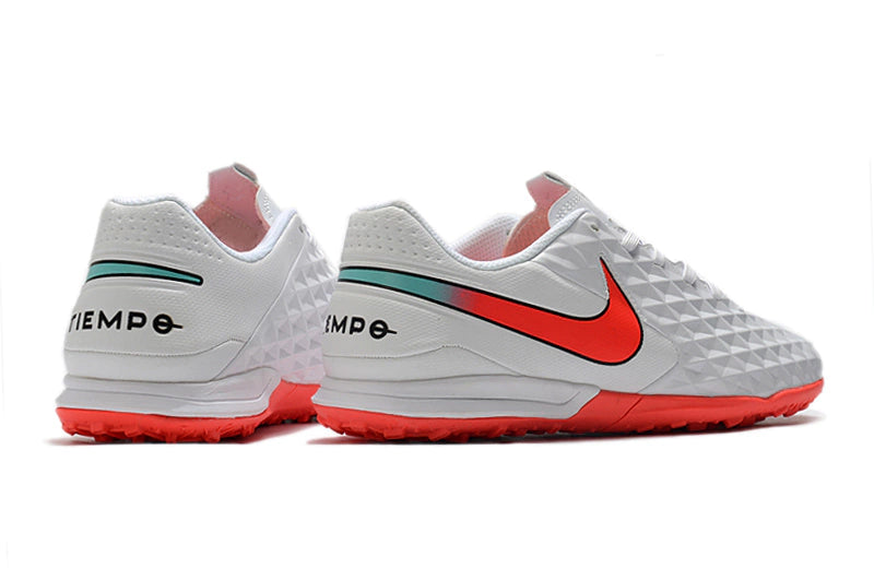 Chuteira Nike Tiempo 8 Pro Society - Branco/Vermelho