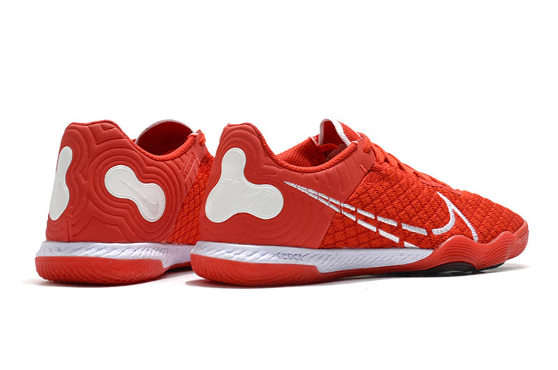Chuteira Nike React Gato Futsal IC - Vermelho/Branco