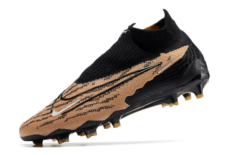 Chuteira Nike Campo Phantom GX Elite FG - Marrom/Preto