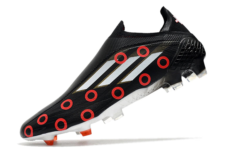 Chuteira Adidas Speedfow+ FG - Preto/Branco/Vermelho