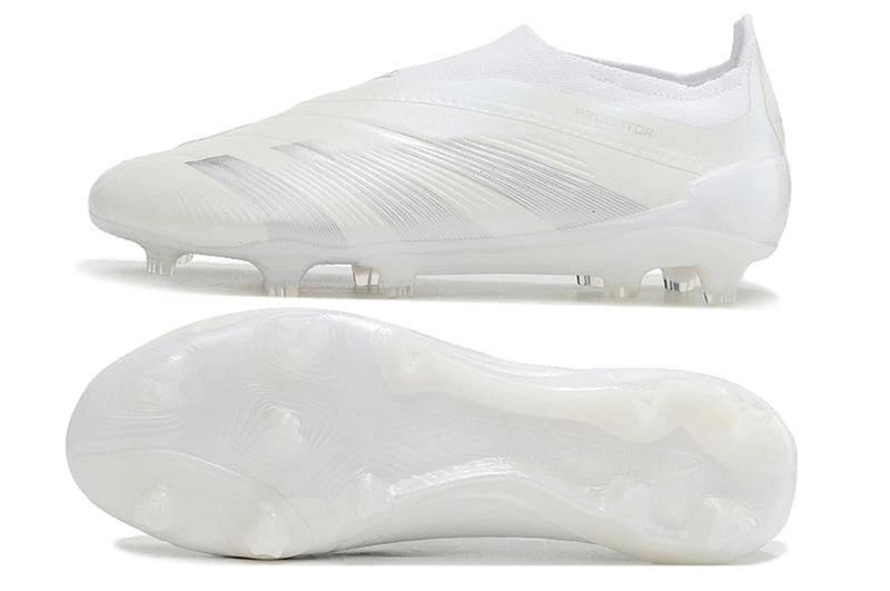 Chuteira Adidas Predstrike Elite Laceless Campo - All White