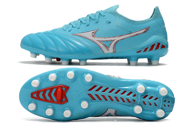 Chuteira Mizuno Morelia Neo 3 Campo FG - Azul/Branco