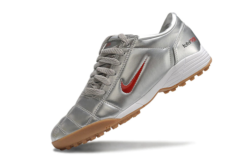 Chuteira Nike Total 90 Society - Prata/Vermelho