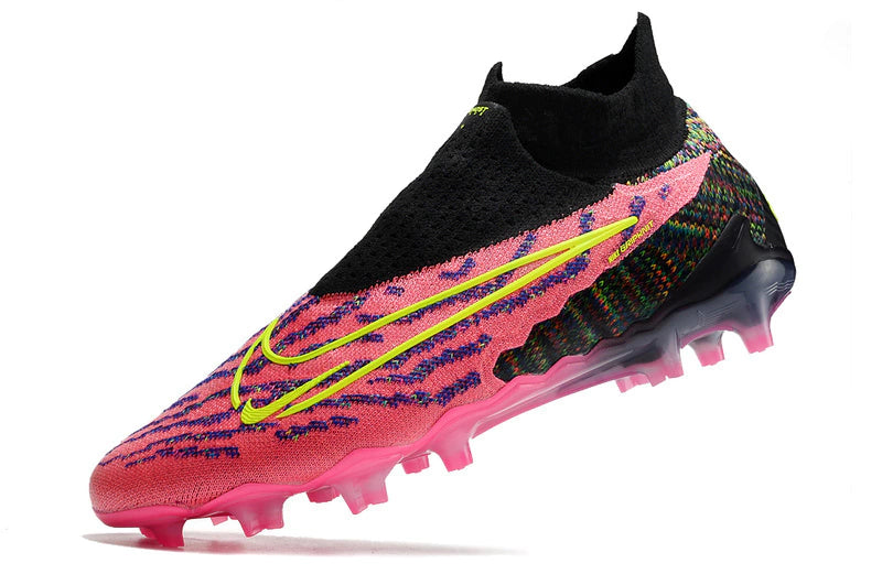 Chuteira Nike Campo Phantom GX Elite FG - Rosa/Amarelo