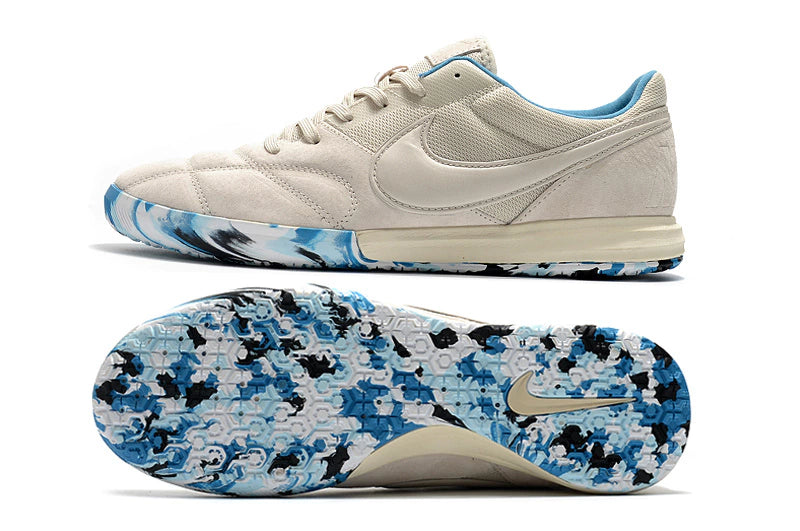 Chuteira Nike Premier 2 Futsal IC - Branco/Azul