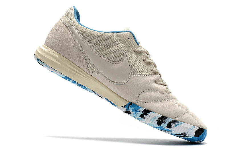 Chuteira Nike Premier 2 Futsal IC - Branco/Azul