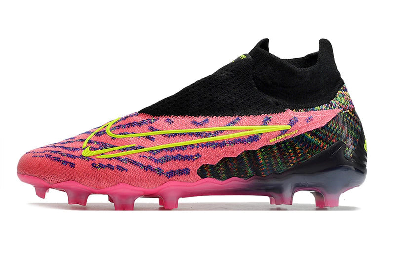 Chuteira Nike Campo Phantom GX Elite FG - Rosa/Amarelo
