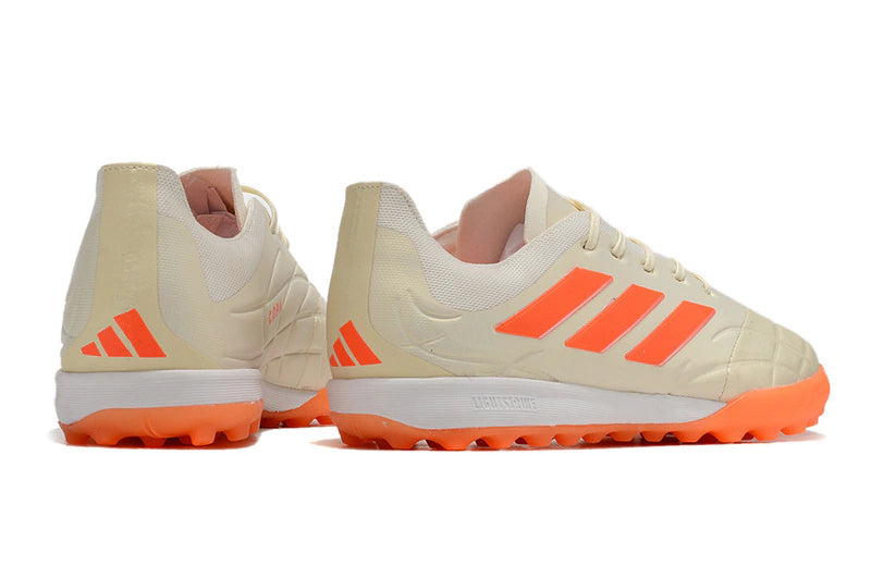 Chuteira Adidas Copa Pure.1 Society - Bege/Laranja