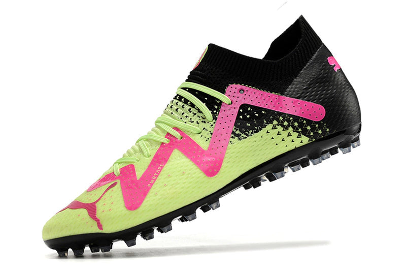 Chuteira Puma Future Ultimate MG - Verde/Rosa